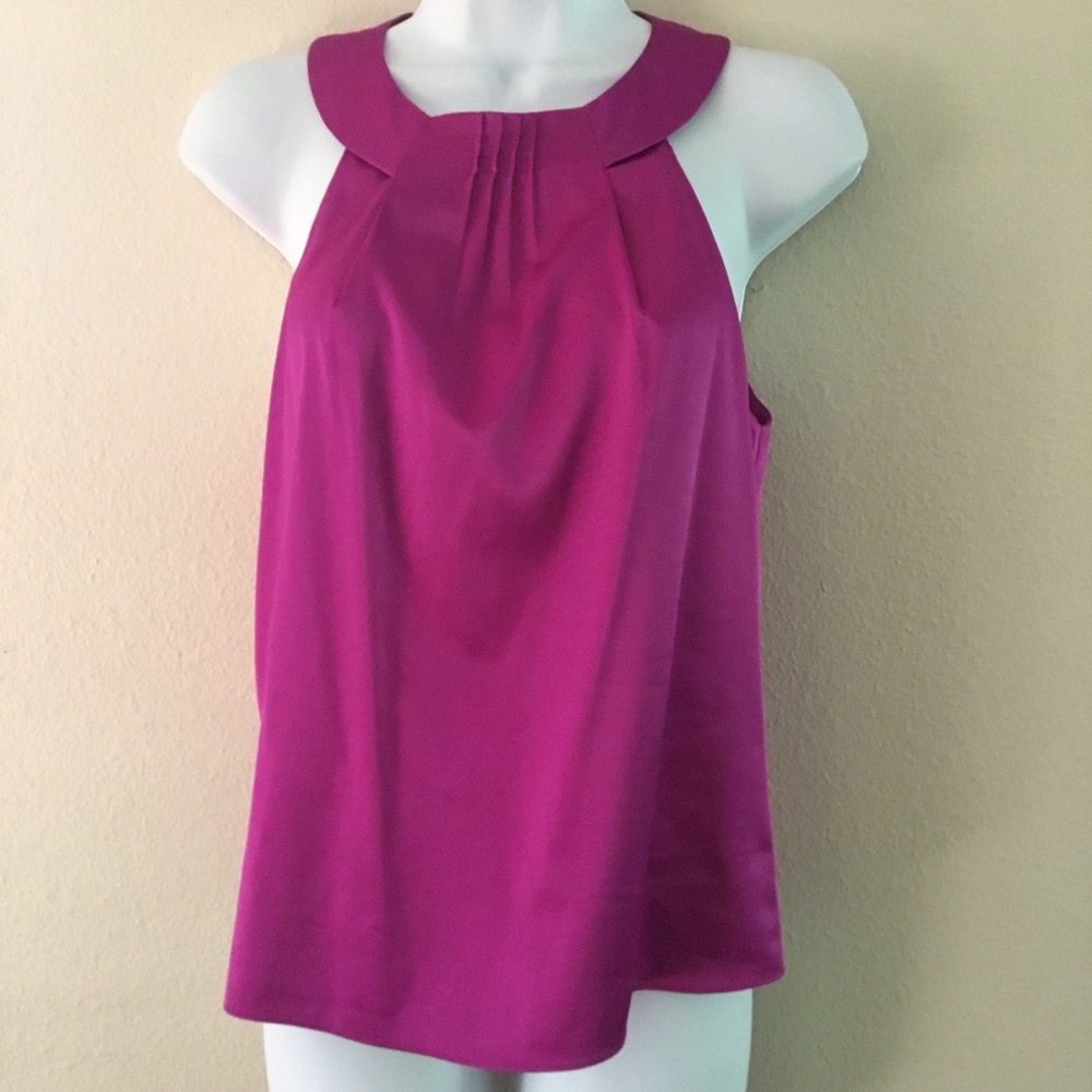 The Limited Dark Pink Magenta Halter Top Blouse